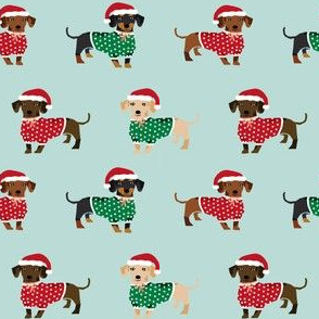 doxie christmas fabrics cute dachshunds in sweaters best doxie dogs fabric