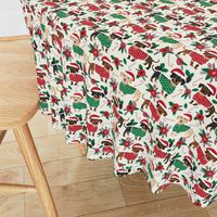 doxie christmas fabrics cute dachshunds fabric best doxie dogs xmas holiday fabrics