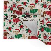 doxie christmas fabrics cute dachshunds fabric best doxie dogs xmas holiday fabrics