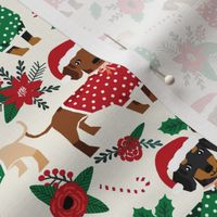 doxie christmas fabrics cute dachshunds fabric best doxie dogs xmas holiday fabrics