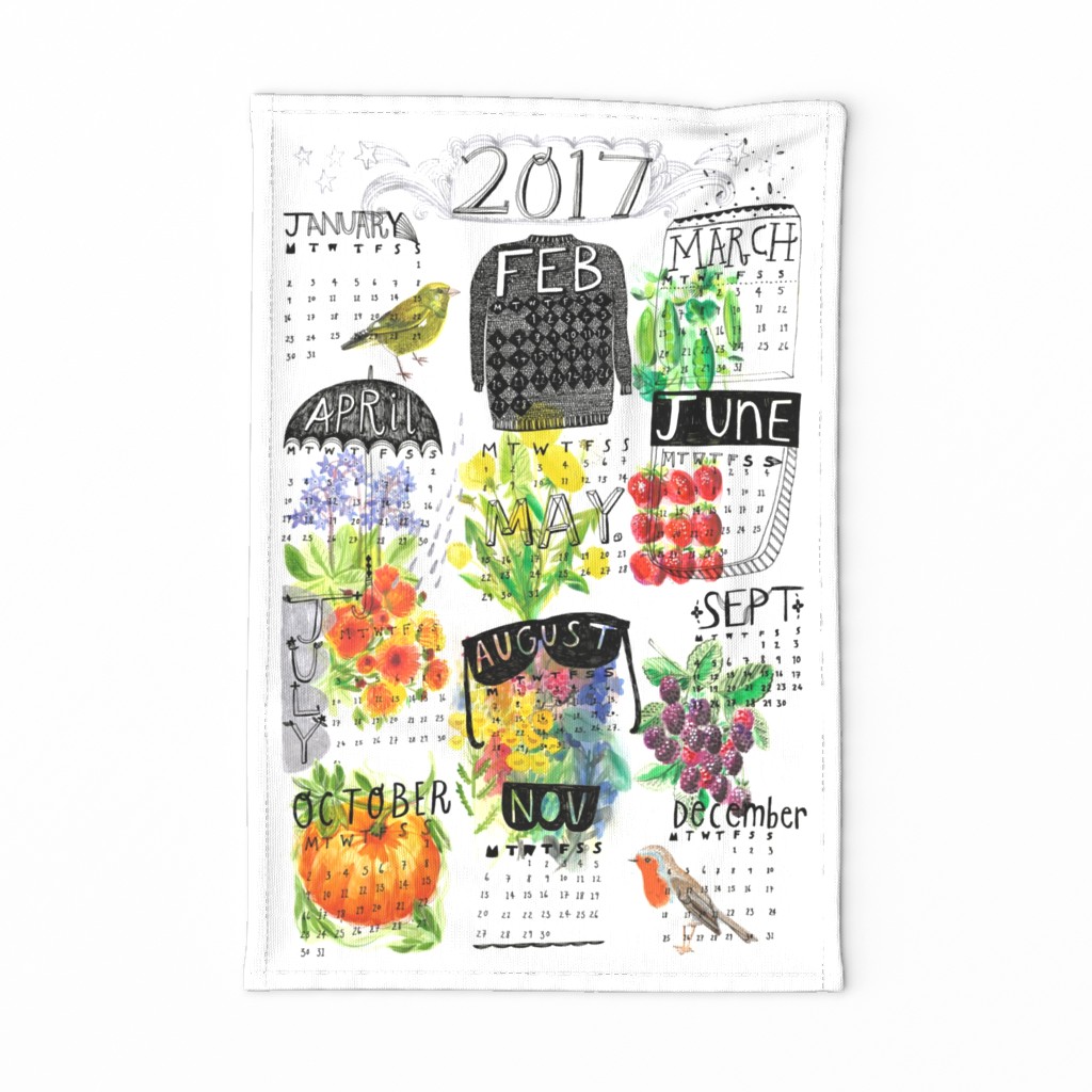 2017 TEA TOWEL CALENDER