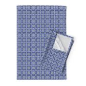 Cute Ribboned Squares, Navy, Tiny