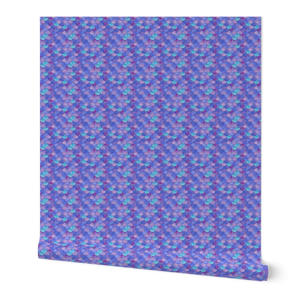 Purple mermaid scales Small Print