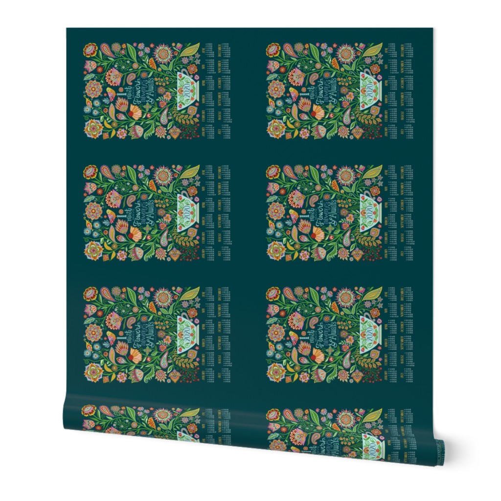 I Must Have Flowers-2020 Tea Towel Calendar