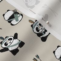 pandas w/ arrows (green) small scale  || pandamonium