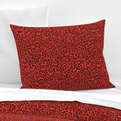 Floral Forest Calico - Red and Black