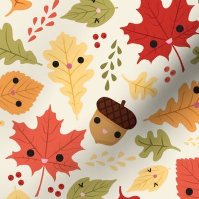 Kawaii Autumn Leaves