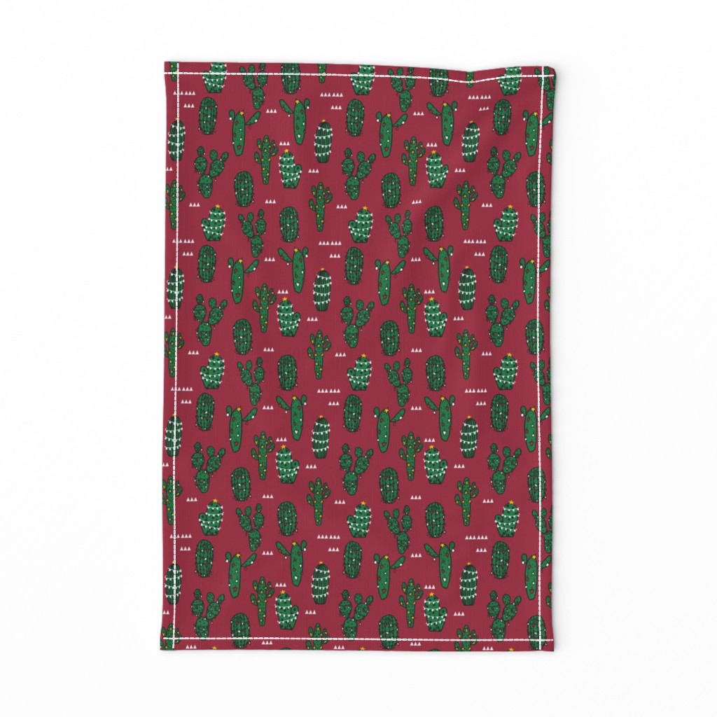 christmas cactus // cute christmas xmas fabrics best christmas red and green fabrics