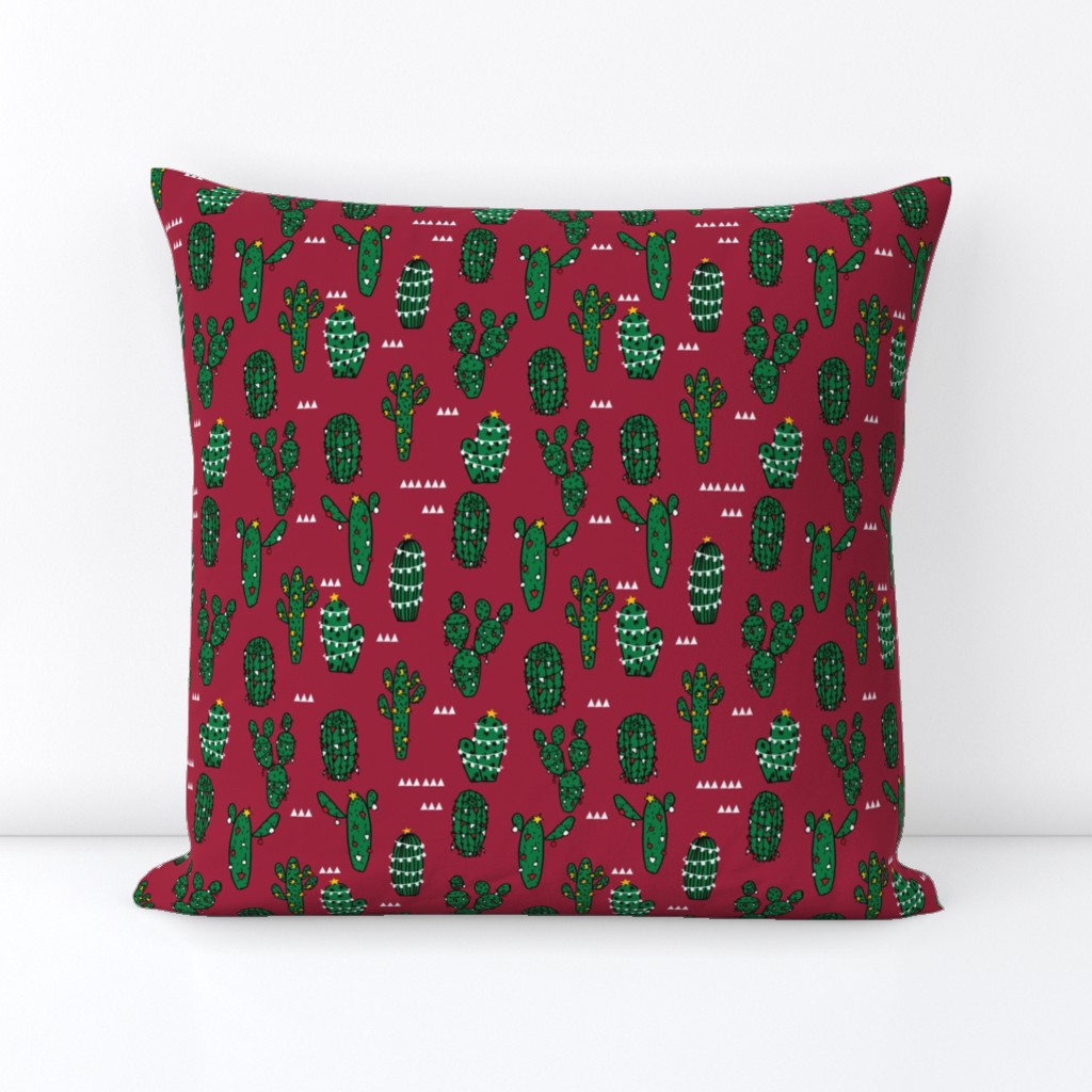 christmas cactus // cute christmas xmas fabrics best christmas red and green fabrics