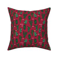 christmas cactus // cute christmas xmas fabrics best christmas red and green fabrics