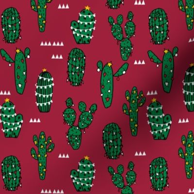 christmas cactus // cute christmas xmas fabrics best christmas red and green fabrics