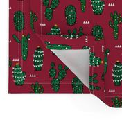 christmas cactus // cute christmas xmas fabrics best christmas red and green fabrics