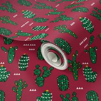 christmas cactus // cute christmas xmas fabrics best christmas red and green fabrics