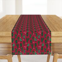 christmas cactus // cute christmas xmas fabrics best christmas red and green fabrics