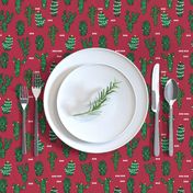 christmas cactus // cute christmas xmas fabrics best christmas red and green fabrics