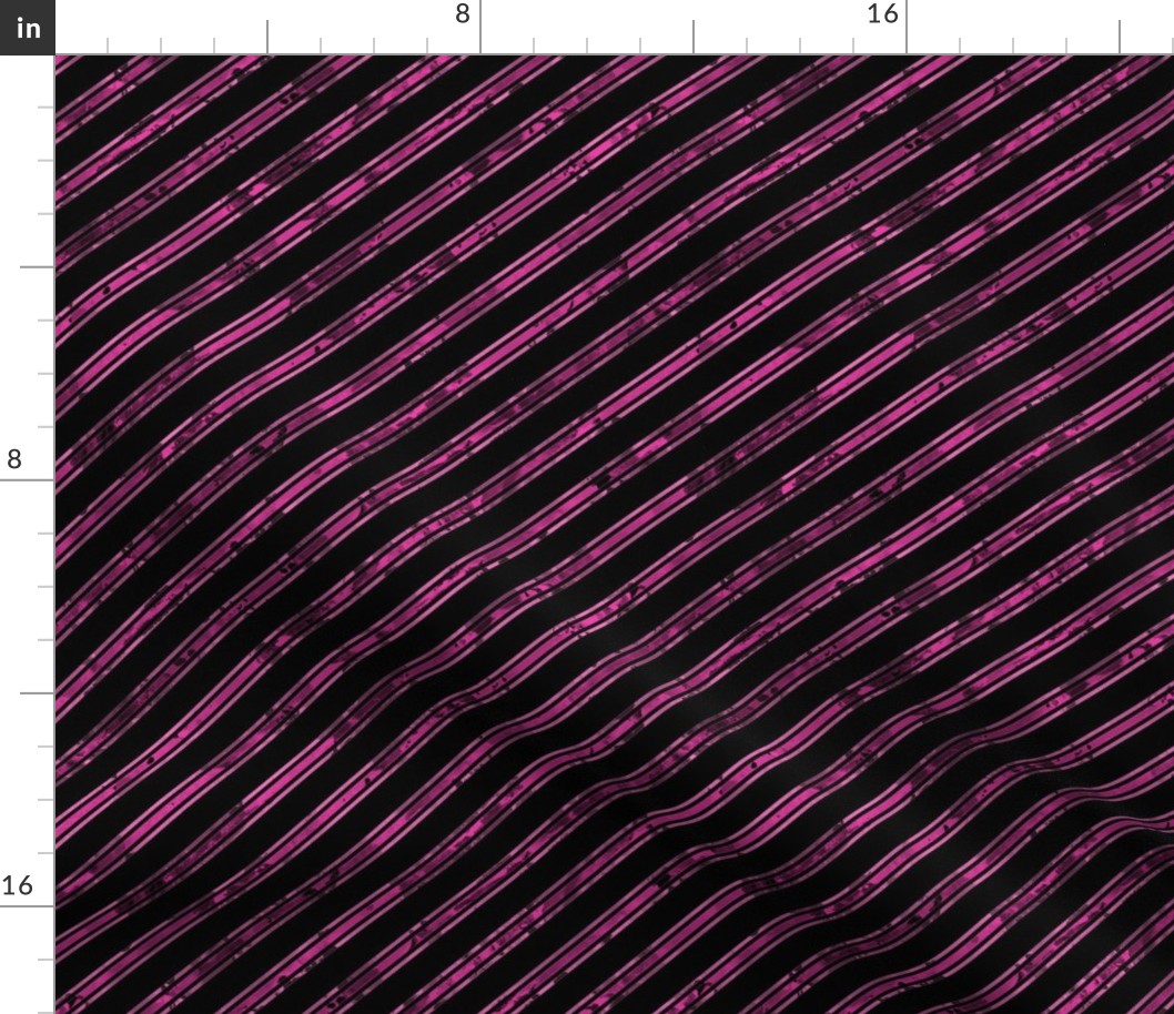 Watercolor Stripe Black Pink