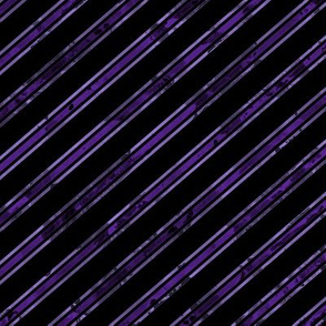 Watercolor Stripe Black Purple