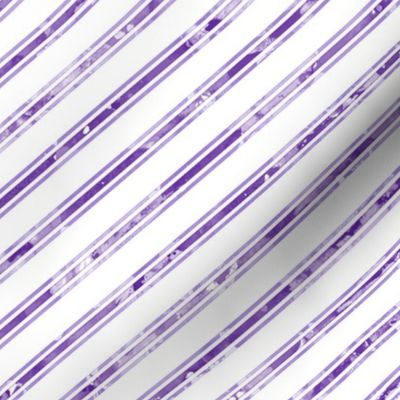 Watercolor Stripe White Purple