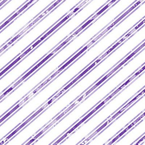 Watercolor Stripe White Purple