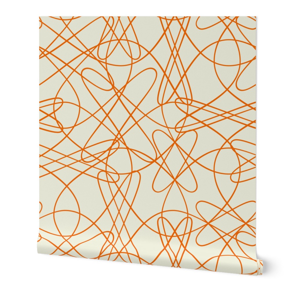 Lines and Tangles - Orange