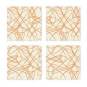 Lines and Tangles - Orange