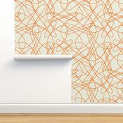 Lines and Tangles - Orange