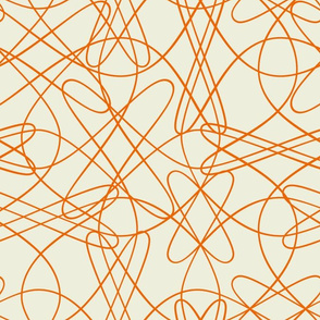 Lines and Tangles - Orange