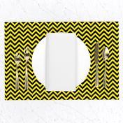 Chevron Black and Yellow Pattern