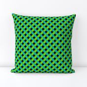 OPTICAL ILLUSION LOZENGE SPRING GREEN GARDEN LATTICE