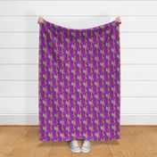 INDIAN MOM AND BABY WALK SARI  orchid purple