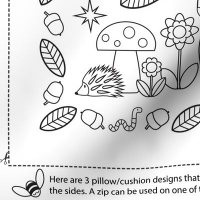 KIDS CRAFT COLOURING CUSHIONS