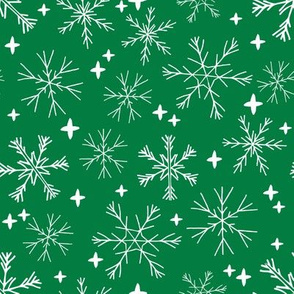 winter snowflakes // winter christmas design christmas fabric cute winter snowflake fabric