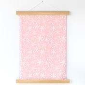 winter snowflakes // pastel pink cute snowflakes best holiday designs cute holiday snowflakes pattern best holiday fabrics andrea lauren fabric