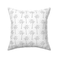 palm tree // simple black and white grey nursery palm print trendy kids summer print