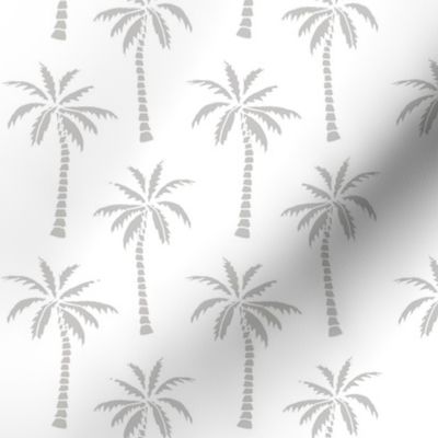 palm tree // simple black and white grey nursery palm print trendy kids summer print