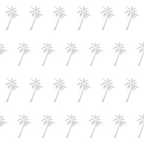 palm tree // simple black and white grey nursery palm print trendy kids summer print