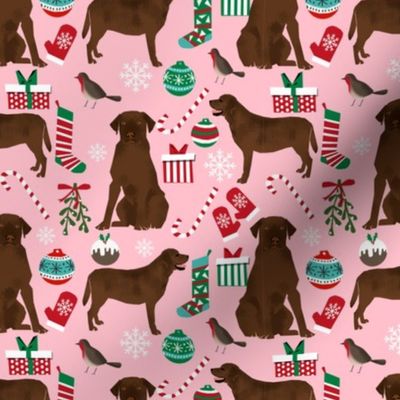chocolate lab christmas fabric cute labrador retriever design best lab xmas holiday fabric cute labrador christmas