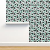 Black lab christmas fabric cute  labrador design cute christmas labrador retriever fabrics cute dogs