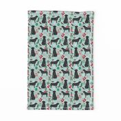 Black lab christmas fabric cute  labrador design cute christmas labrador retriever fabrics cute dogs