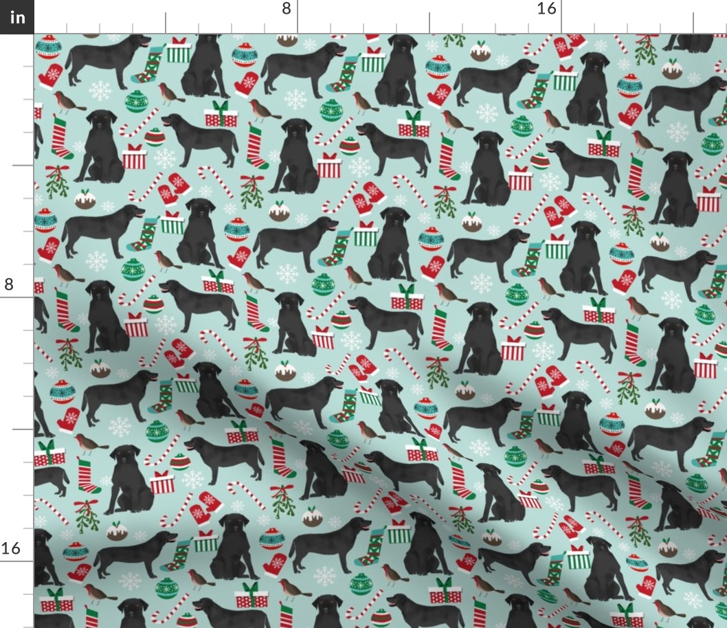 Black lab christmas fabric cute  labrador design cute christmas labrador retriever fabrics cute dogs