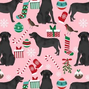 black lab christmas fabric cute labrador design best labrador christmas cute labs