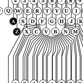 typewriter abc alphabet pattern