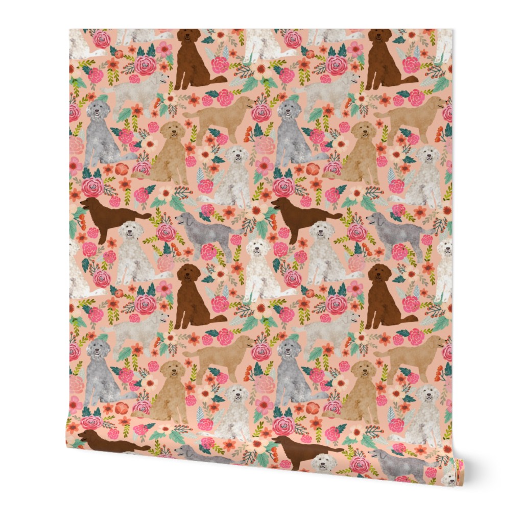 golden doodles dog floral fabric cute golden doodles design best golden doodles fabrics