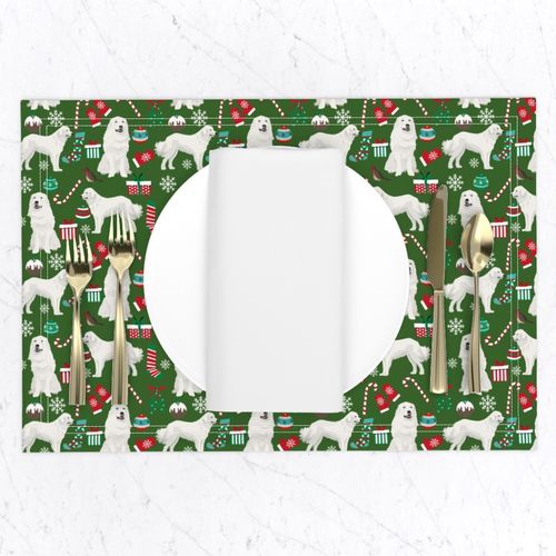 great pyrenees dog fabric cute christmas design best dogs fabric cute christmas dog fabric