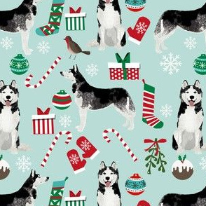 husky christmas fabric cute husky design best husky fabrics siberian huskies cute dogs