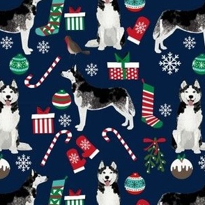 husky christmas dog fabric cute siberian husky design best huskies fabric cute dogs