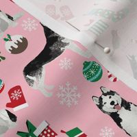 husky christmas dog fabric cute siberian husky print cute dog christmas design best dogs fabric cute dogs