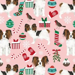 papillon christmas design cute dogs fabric papillon dog fabric cute christmas dogs best christmas dog design