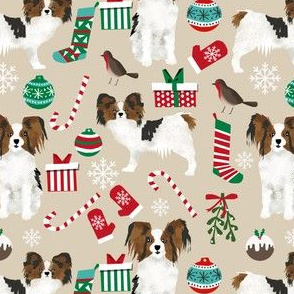 papillon dog christmas cute christmas dog design best dogs cute papillons christmas fabric