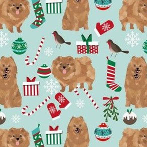 pomeranian christmas fabric cute pomeranian dog design cute dogs best toy dogs christmas fabric cute dog